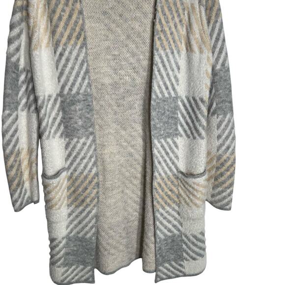 Nine West Women's Plaid Cardigan Pockets Size XS - Picture 3 of 7